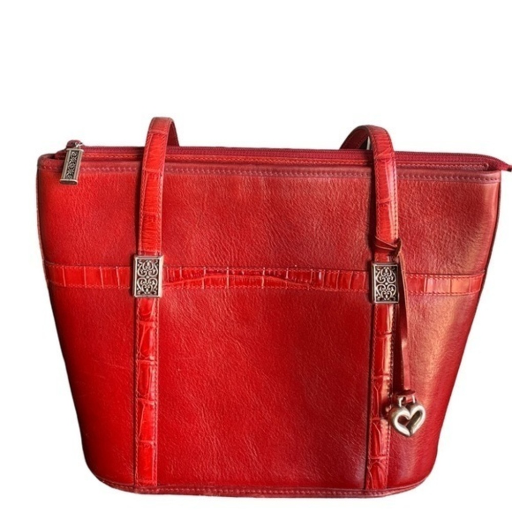 Brighton RED Leather Handbag